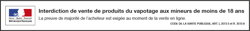 Interdicition de vente de produits de vapotage aux mineurs de moins de 18 ans